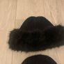 Womens Black Winter Hats Image 3