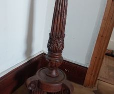 wooden tall candle stand