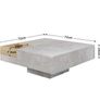 Modern Concrete-Effect Coffee Table Image 9