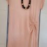 H&M salmon ruched side dress Sz 10UK Image 6