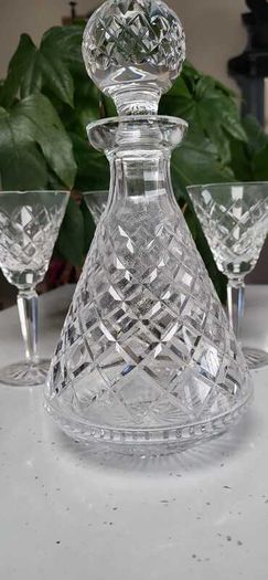 Waterford Crytal Decanter and 3 Matching Glasses