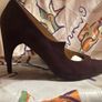 CHARLES JOURDAN  Brown Suede Leather Heels Image 2