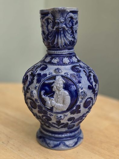 19th Century Westerwald Pottery Salt Glazed Jug