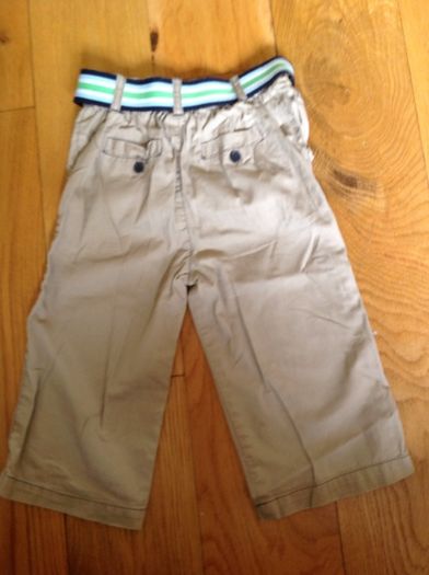 Lightweight Beige 'Bug' Trousers with Belt Age 12-18 Months