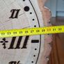 Large Handmade Natural Wood Clock  One of a Kind Personalised Inscription Image 5