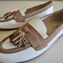 Gabor Las Vegas 62.433.51 comfort leather tassle loafers white & coffee size 7G UK RRP 125 euro new & boxed Image 2