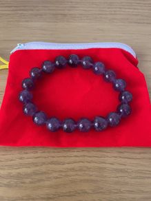 10mm Amethyst Bracelet Natural Stone