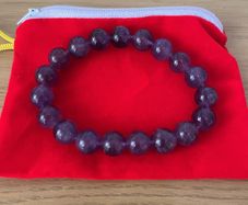 10mm Amethyst Bracelet Natural Stone