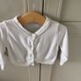 Ivory M&S short baby cardigan Image 2