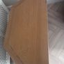 Grey TV Unit / Corner Media Cabinet with Solid Wood Top & 2 Drawers Image 3
