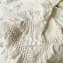 Soft white cotton double bedspread Image 2