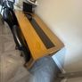 Solid Wood Dining Table With Glass Top And 4 Brown Chairs, 180cm x 85cm Image 5