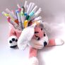 Handmade Crochet Bunny Basket Easter Gift Organizer No Contents Image 9