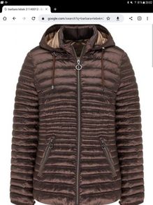 Barbara Lebek - Quilted Hooded Jacket - UK 12 - Brown - BNWT RRP 149.95