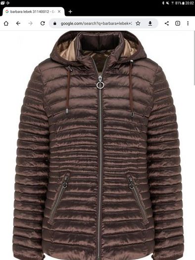 Barbara Lebek - Quilted Hooded Jacket - UK 12 - Brown - BNWT RRP 149.95