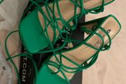 I saw it first green sandals