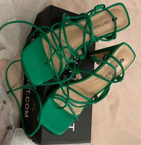 I saw it first green sandals