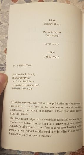 Cast A Cold Eye: Memories Of A Poet's Son and Politician by Michael B. Yeats