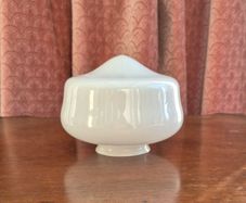 Rare find Milk glass schoolhouse lampshade