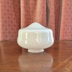 Rare find Milk glass schoolhouse lampshade