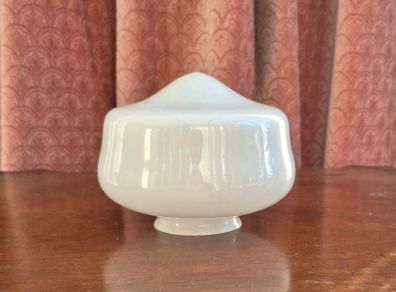 Rare find Milk glass schoolhouse lampshade