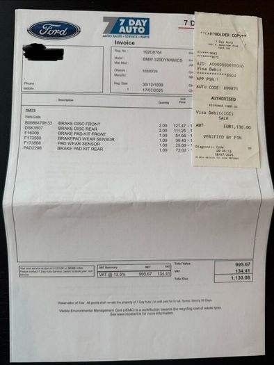 192 BMW 320d M Sport Auto; CarPlay; Rev Cam; 78K