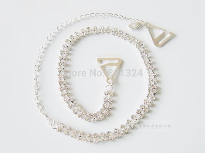 Crystal bra straps