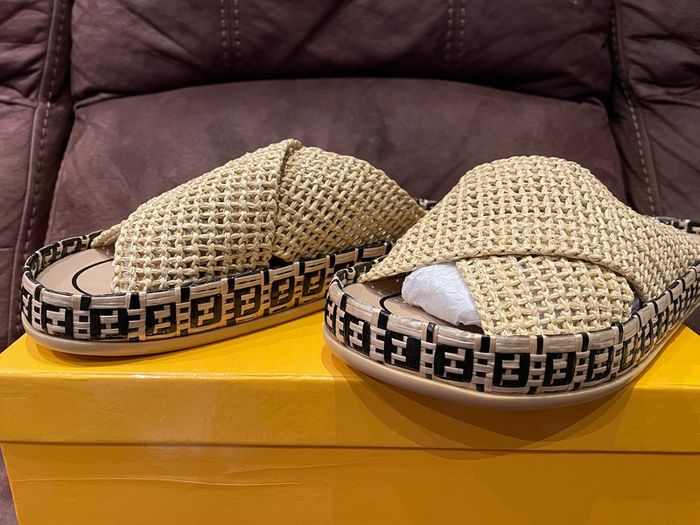 Fendi Sandals Nero+multicolor