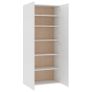 Shoe Cabinet White Chipboard Image 4