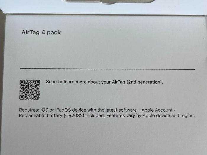 AirTag GEN 2 - 4 pack / Individually (Sealed - Brand New)