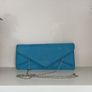 Dorothy Perkins Turquoise Faux-suede Clutch Handbag Image 6