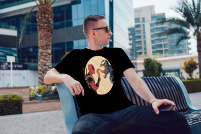Venom vs Deadpool ice cream cool funny men's t-shirt tee top shirt