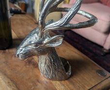 Stag wine bottle holder
