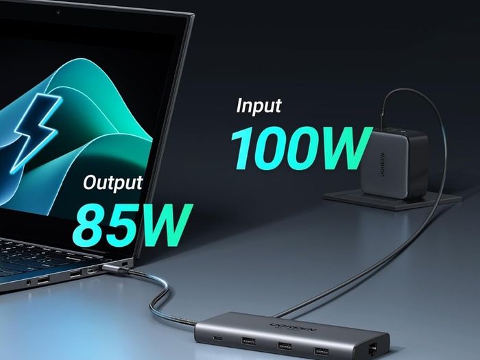Docking Station, Revodok Pro 210 USB C Hub (10-in-1) with Dual 4K@60Hz, Single 8K@30Hz, Gigabit Ethernet, 100W PD, 4x 5Gbps USB Data Ports, SD/TF, USB-C Dock for Thinkpad, HP, Dell Laptops