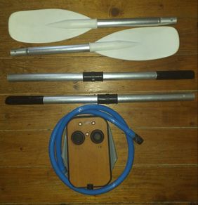 Achilles Dinghy Oars & Bellows pump