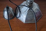 Silver metal pendant light