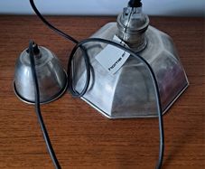 Silver metal pendant light