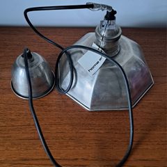 Silver metal pendant light