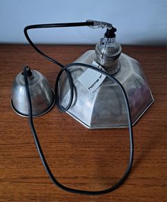 Silver metal pendant light