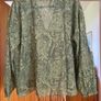 Fab Zara Bloggers Insta Famous Green Print Blouse Image 9