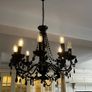 Two stunning black chandeliers Image 3