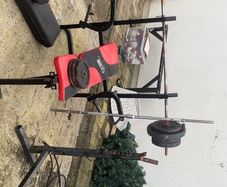 bench press + weights
