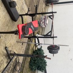 bench press + weights