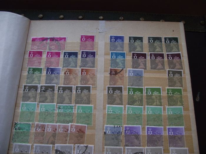 A mixed collection of used stamps, presented in the stock book #3