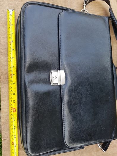 Leather suitcase