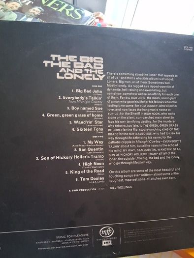 the Big the Bad & the Lonely Album 1971