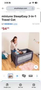 3 in 1 travel cot