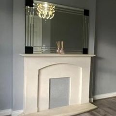 Large fireplace mirror