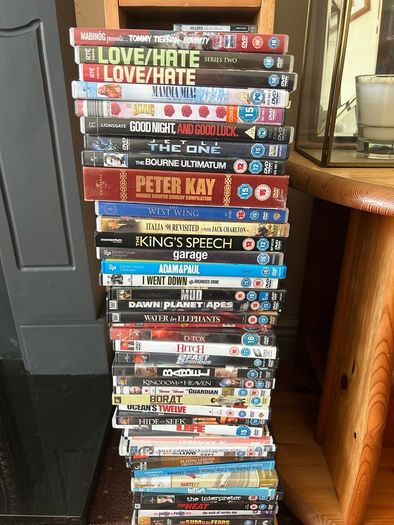 DVDs Approximately 85 individual DVDs
