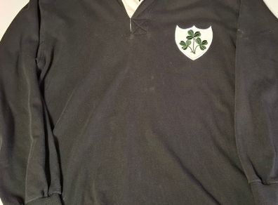 Vintage Ireland Cotton Traders Long Sleeved Rugby Union Jersey (Adult Medium) FREE POST